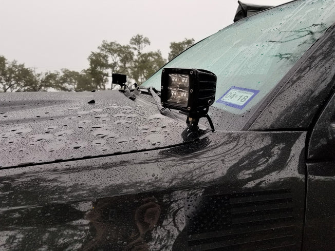 2002-2009 4th Gen 4Runner Ditch Light Brackets - Stainless Steel