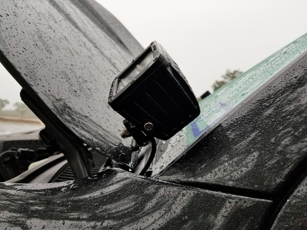 2002-2009 4th Gen 4Runner Ditch Light Brackets - Stainless Steel
