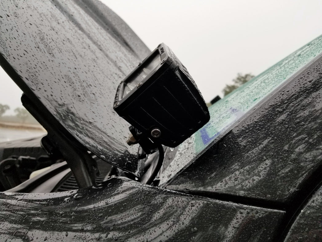 2002-2009 4th Gen 4Runner Ditch Light Brackets - Stainless Steel