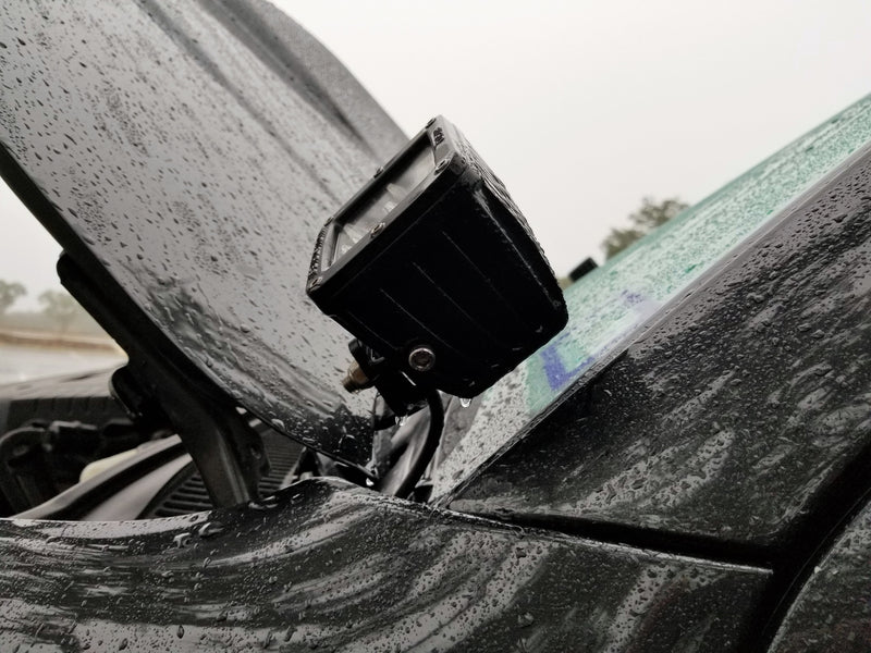 2002-2009 4th Gen 4Runner Ditch Light Brackets - Stainless Steel