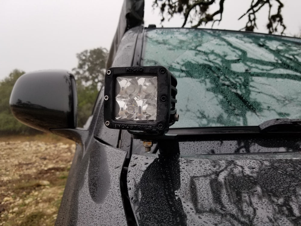 2002-2009 4th Gen 4Runner Ditch Light Brackets - Stainless Steel