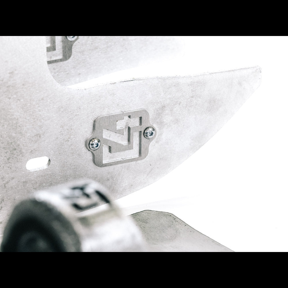 Close up of the C4 markings on the High Clearance Inner Fender Liner kit.