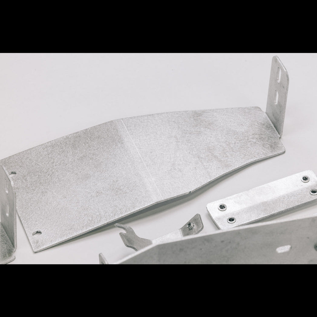 View of the fender liner bends on the inner fender liners from C4.