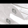 Close up of the C4 logo on the High Clearance Fender Liner kit.
