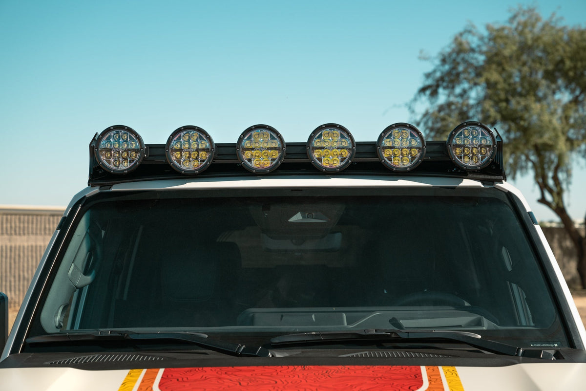 2024-2025 Land Cruiser & Lexus GX 550 Roof Rack RIGID Round Light Mount
