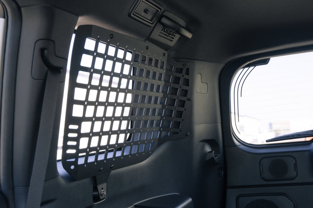 Mounting points for the 2024 Toyota Land Cruiser Rear Window Molle Storage Panels