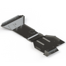 Digital rendering of the full skid plate kit for the Land Cruiser LC250 from C4 Fabrication, showing the inside structure of the skids.