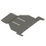 Digital rendering showing the construction of the rear skid for the 4th Gen Tacoma non-Hybrid from C4 Fabrication.