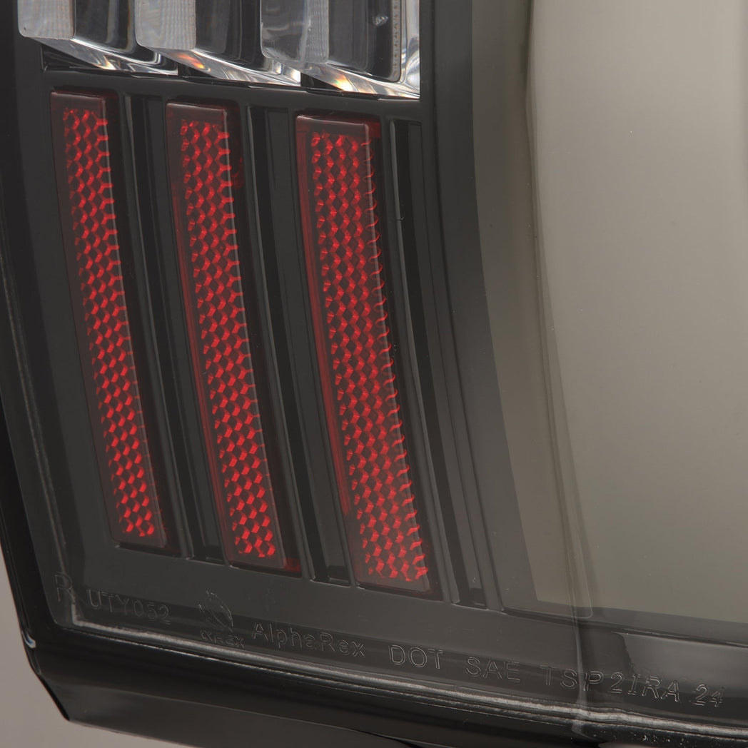 22-25 Toyota Tundra NOVA-Series Prismatic LED Tail Lights Black | AlphaRex