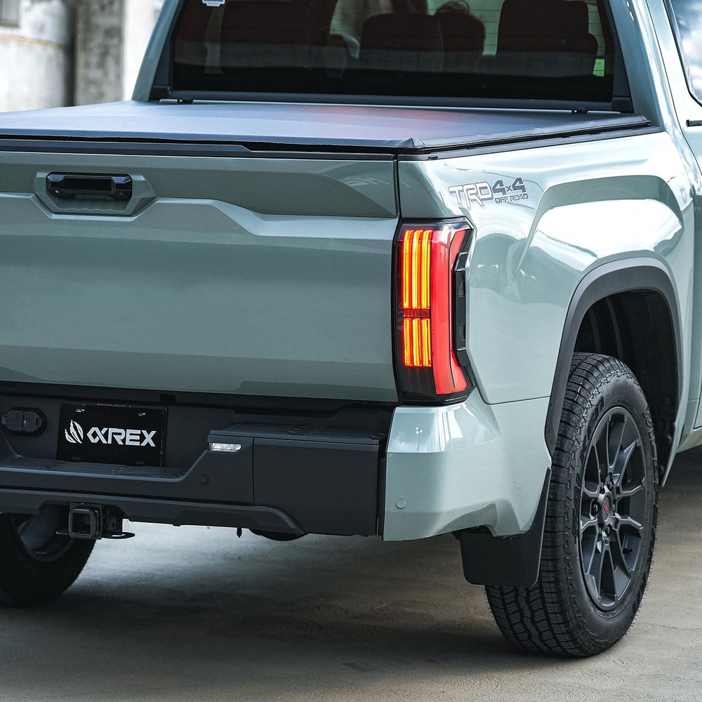 22-25 Toyota Tundra NOVA-Series Prismatic LED Tail Lights Black Red | AlphaRex