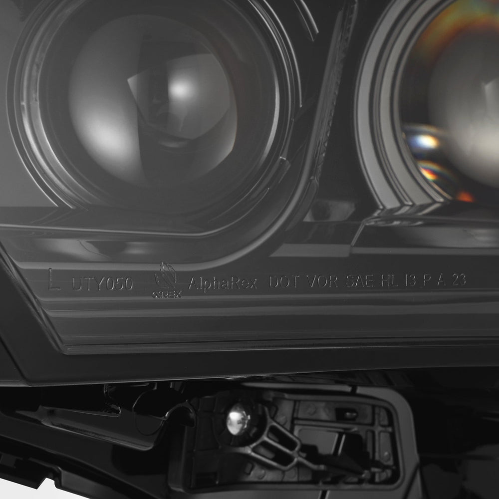 22-25 Toyota Tundra/Sequoia LUXX-Series LED Projector Headlights Alpha-Black | AlphaRex