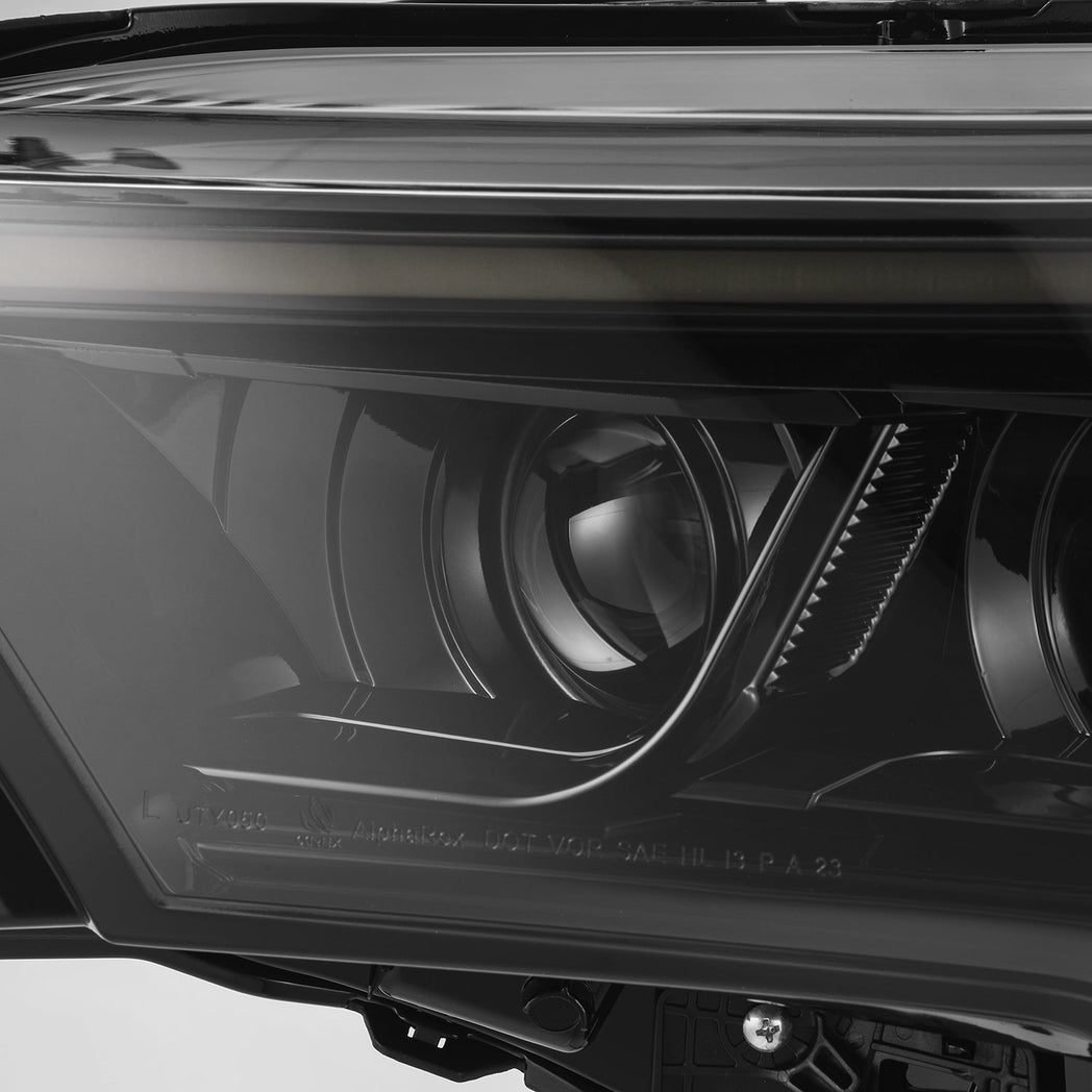22-25 Toyota Tundra/Sequoia LUXX-Series LED Projector Headlights Alpha-Black | AlphaRex