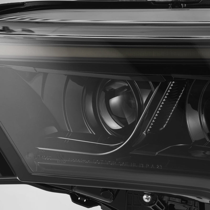 22-25 Toyota Tundra/Sequoia LUXX-Series LED Projector Headlights Alpha-Black | AlphaRex
