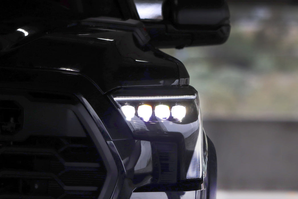 22-25 Toyota Tundra/Sequoia NOVA-Series LED Projector Headlights Alpha-Black | AlphaRex