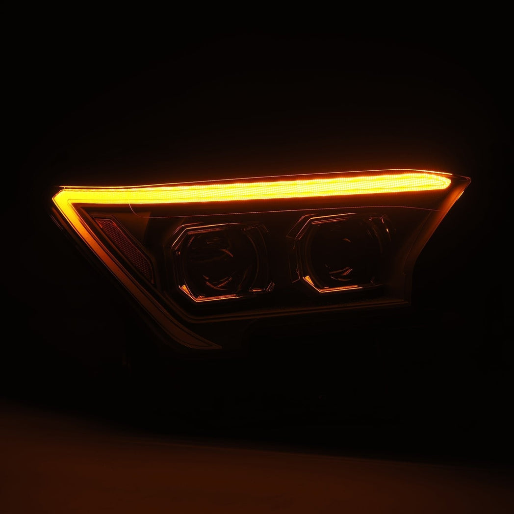 24-25 Toyota Tacoma / 25-up 4Runner LUXX-Series LED Projector Headlights Black | AlphaRex