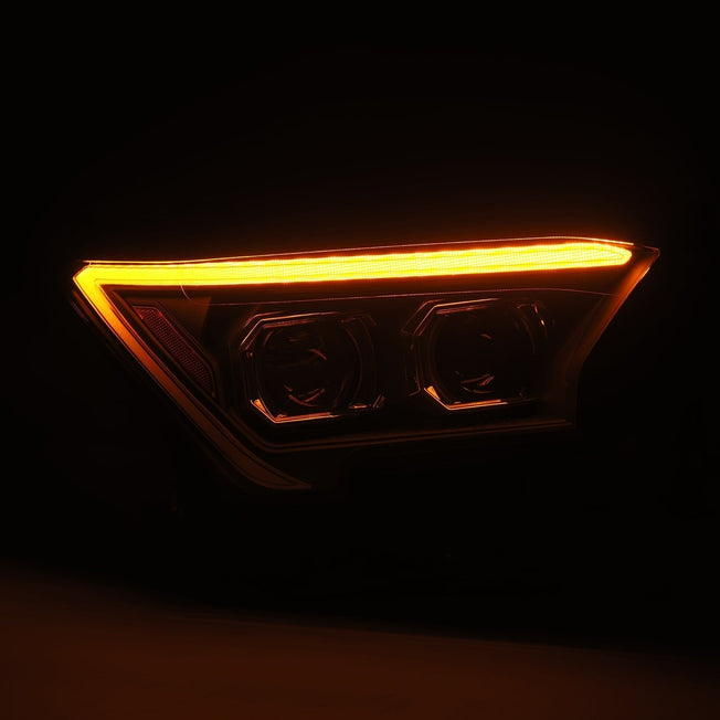 24-25 Toyota Tacoma / 25-up 4Runner LUXX-Series LED Projector Headlights Black | AlphaRex