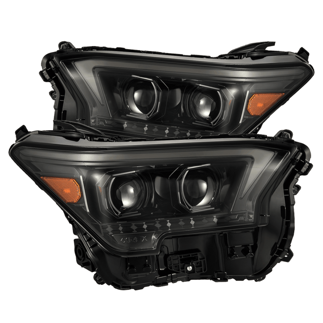 24-25 Toyota Tacoma / 25-up 4Runner OG-Style LUXX-Series LED Projector Headlights Alpha-Black | AlphaRex