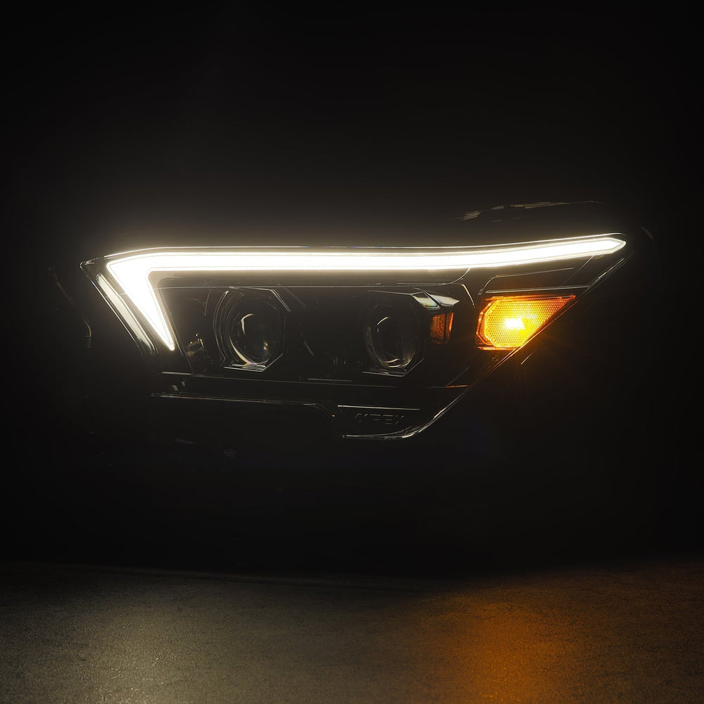 24-25 Toyota Tacoma / 25-up 4Runner OG-Style LUXX-Series LED Projector Headlights Black | AlphaRex