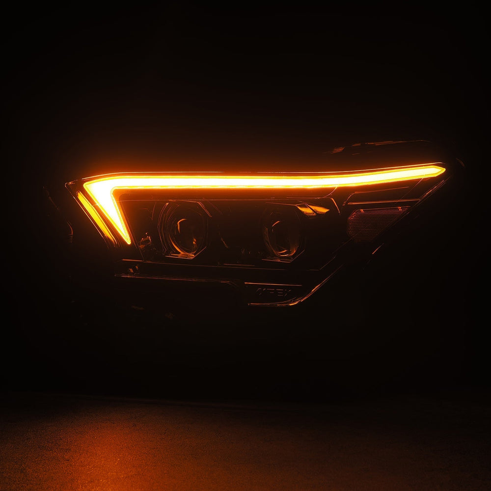 24-25 Toyota Tacoma / 25-up 4Runner OG-Style LUXX-Series LED Projector Headlights Black | AlphaRex