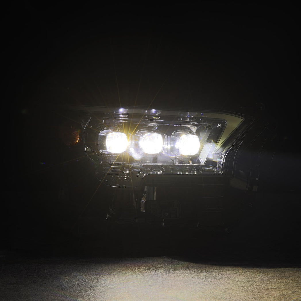 24-25 Toyota Tacoma / 25-up 4Runner OG-Style NOVA-Series LED Projector Headlights Alpha-Black | AlphaRex