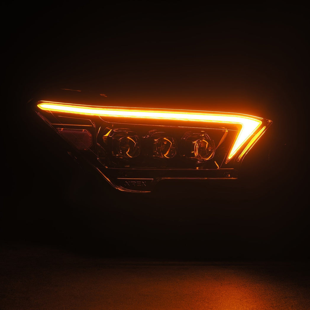 24-25 Toyota Tacoma / 25-up 4Runner OG-Style NOVA-Series LED Projector Headlights Alpha-Black | AlphaRex