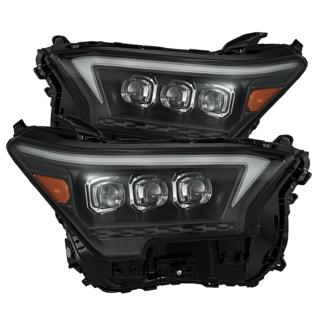 24-25 Toyota Tacoma /25-up 4Runner OG-Style NOVA-Series LED Projector Headlights Black | AlphaRex