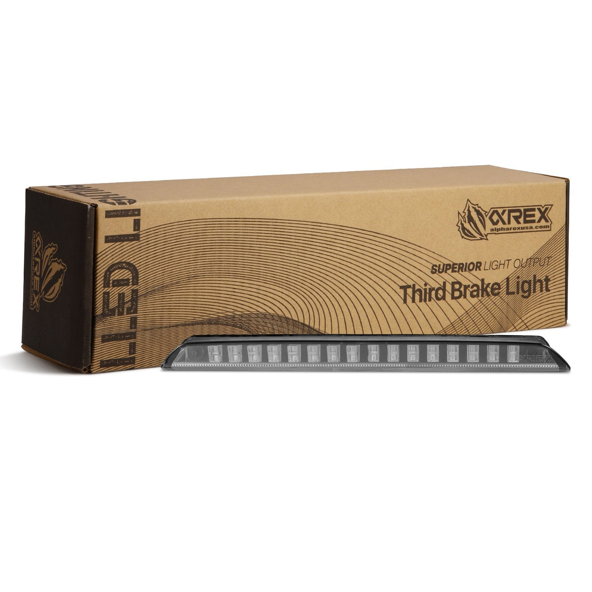 24-26 Lexus TX NOVA-Series Prismatic LED Third Brake Light Black | AlphaRex