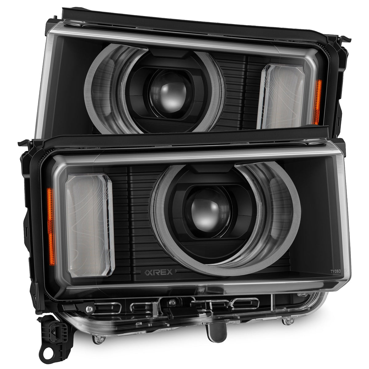24-26 Toyota Land Cruiser Heritage-Edition LED Projector Headlights Black | AlphaRex