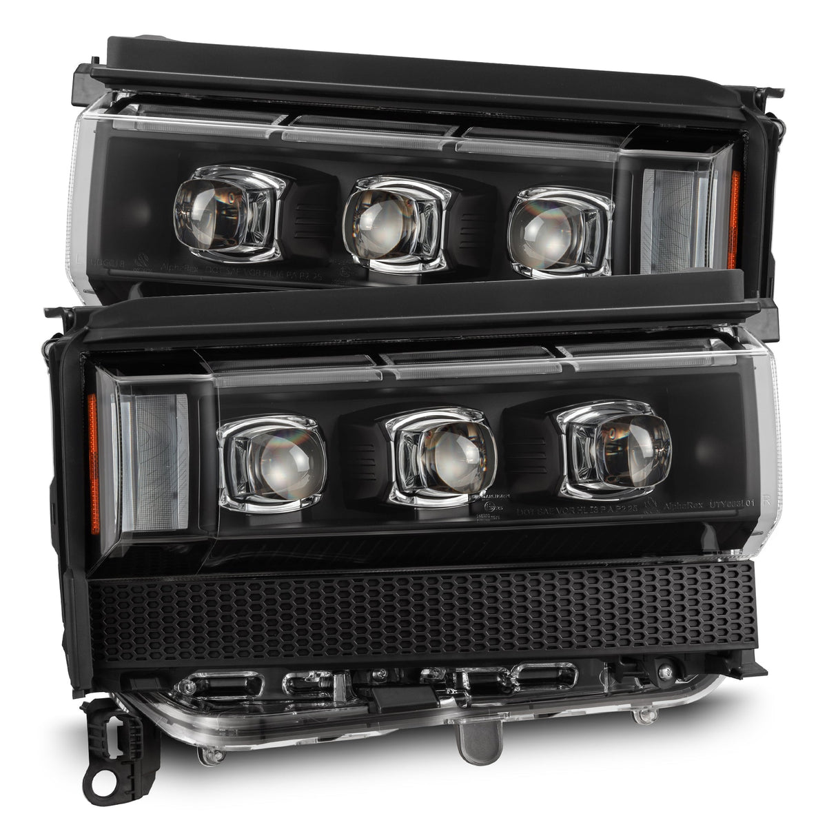 24-26 Toyota Land Cruiser NOVA-Series LED Projector Headlights Black | AlphaRex