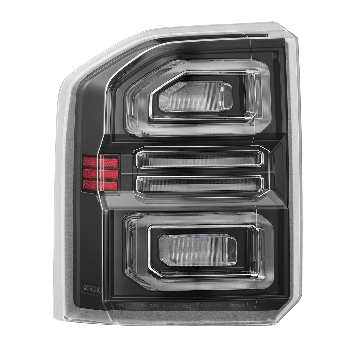 24-26 Toyota Land Cruiser NOVA-Series Prismatic LED Tail Lights Black Clear | AlphaRex