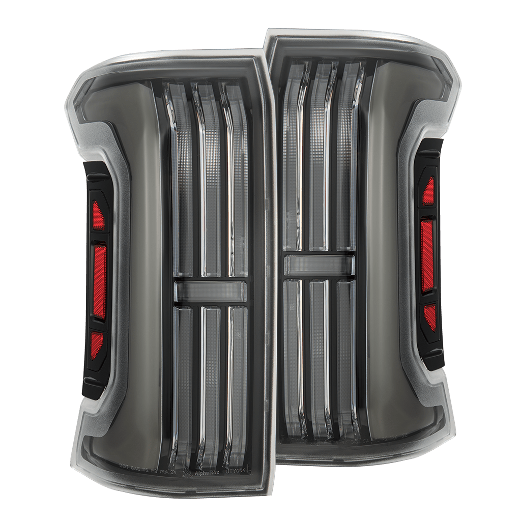 24-26 Toyota Tacoma NOVA-Series Prismatic LED Tail Lights Black Clear | AlphaRex