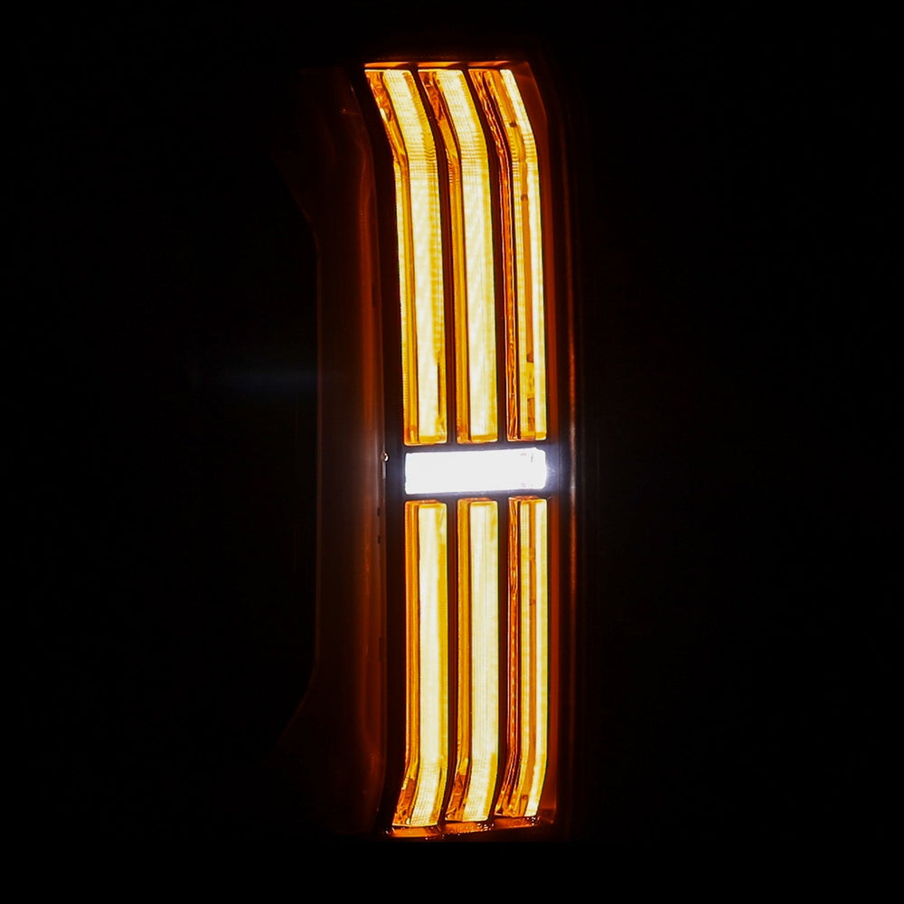24-25 Toyota Tacoma NOVA-Series Prismatic LED Tail Lights Black-Red | AlphaRex