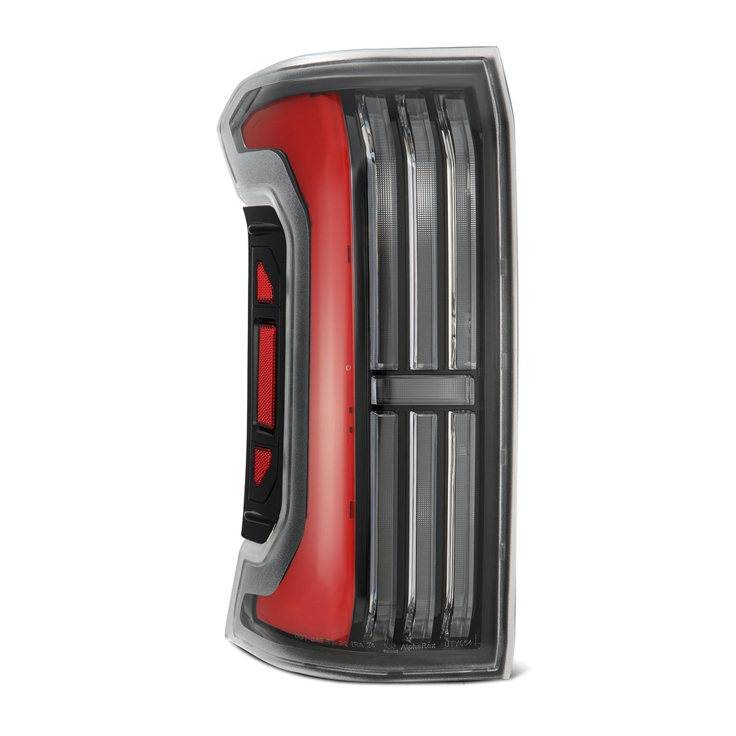 24-25 Toyota Tacoma NOVA-Series Prismatic LED Tail Lights Black-Red | AlphaRex
