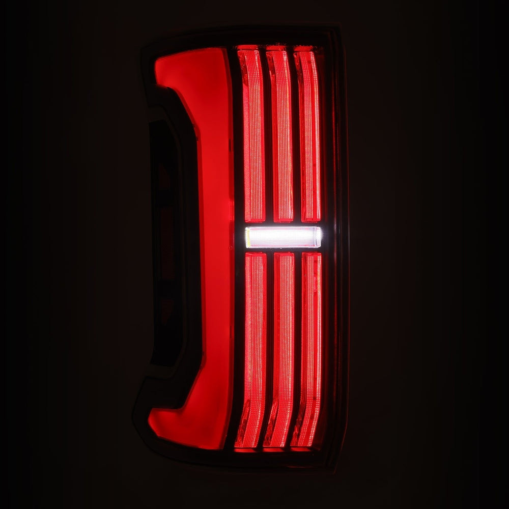 24-25 Toyota Tacoma NOVA-Series Prismatic LED Tail Lights Black-Red | AlphaRex