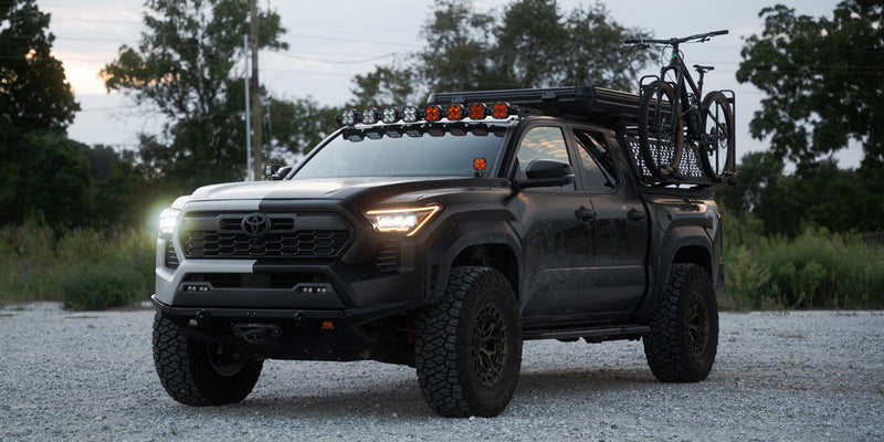 24-25 Toyota Tacoma / 25-up 4Runner NOVA-Series LED Projector Headlights Black | AlphaRex