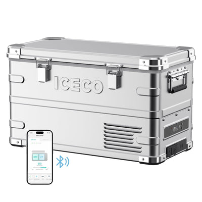 ICECO APL35 Dual Zone Aluminum Fridge Freezer 35 LT