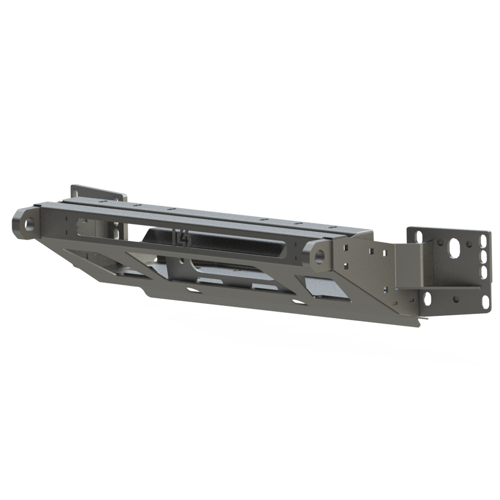 Digital rendering of the C4 winch bumper for the 2024 and up Land Cruiser LC250. 