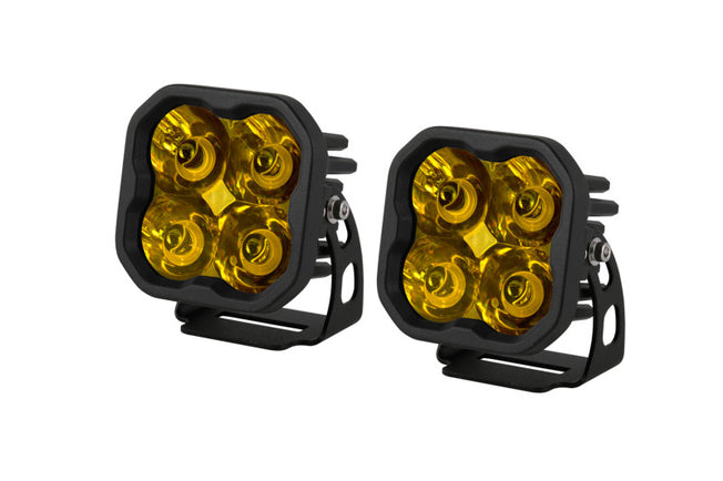 SS3 LED Pod Sport - Yellow Spot Standard (Pair)