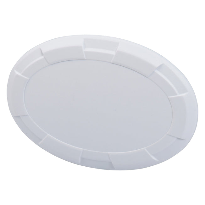 Steering Wheel Emblem Overlay (Select Toyota Models) - WHITE - BLANK