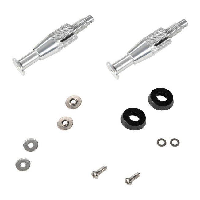 TRED 4.5in Threaded Mounting Pins - Silver