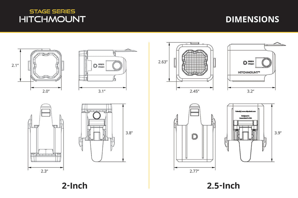 HitchMount LED Pod Reverse Kit for 2024-2026 Toyota Tacoma