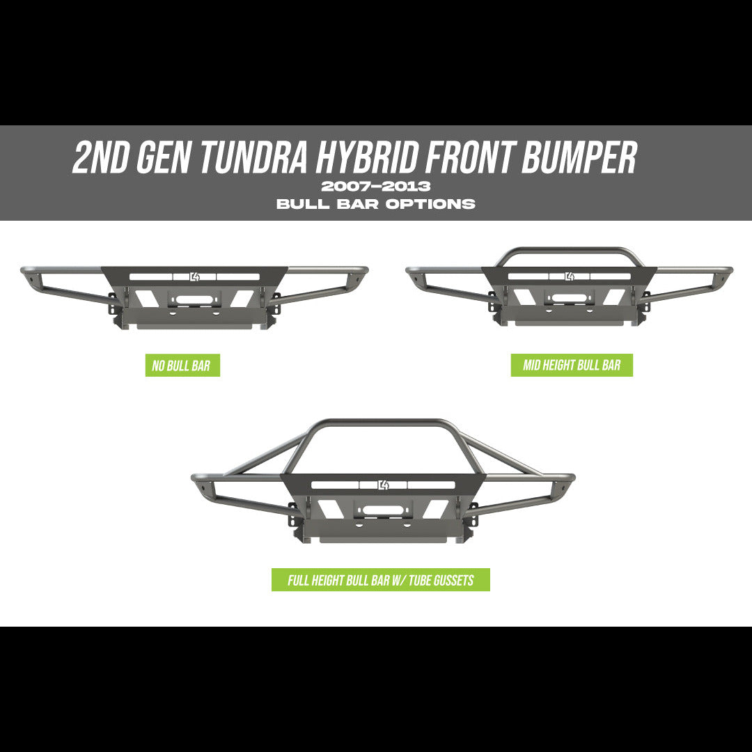Cover photo for the Hybrid winch bumper from C4 built for the early 2nd Generation Tundra. 