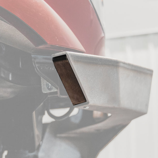 Cover photo for the C4 bumper end caps with the end cap emphasized and everything else faded out.