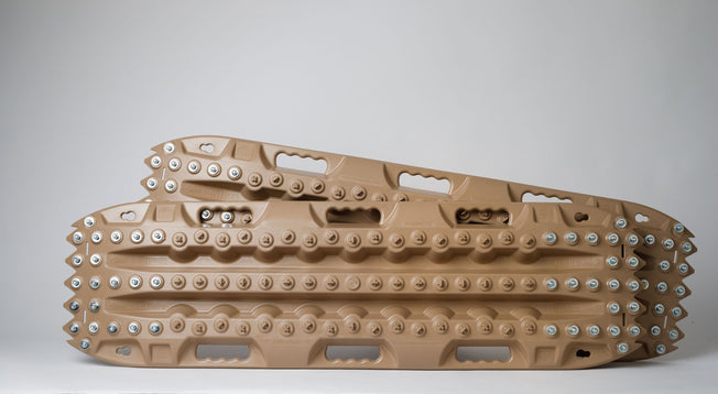 ActionTrax Metal Teeth Recovery Boards Tan (Pair) - Extreme Traction Mats