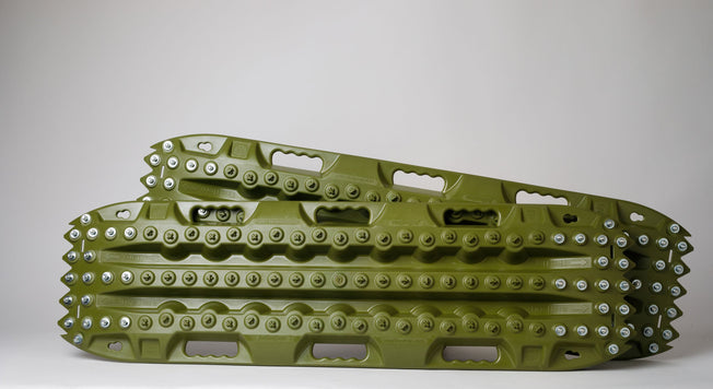 ActionTrax Metal Teeth Recovery Boards OD Green (Pair) - Extreme Traction Mats