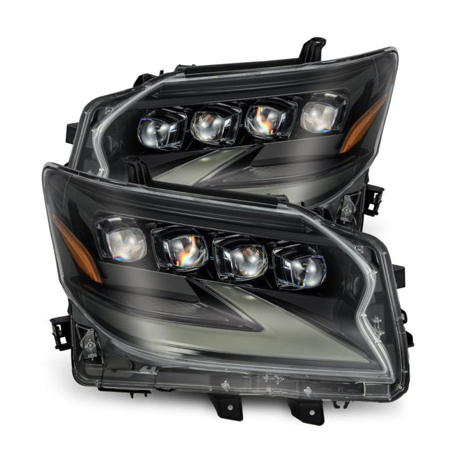 14-19 Lexus GX460 (Non-AFS) NOVA LED Proj Headlights Alpha Black w/Activ Light/Seq Signal