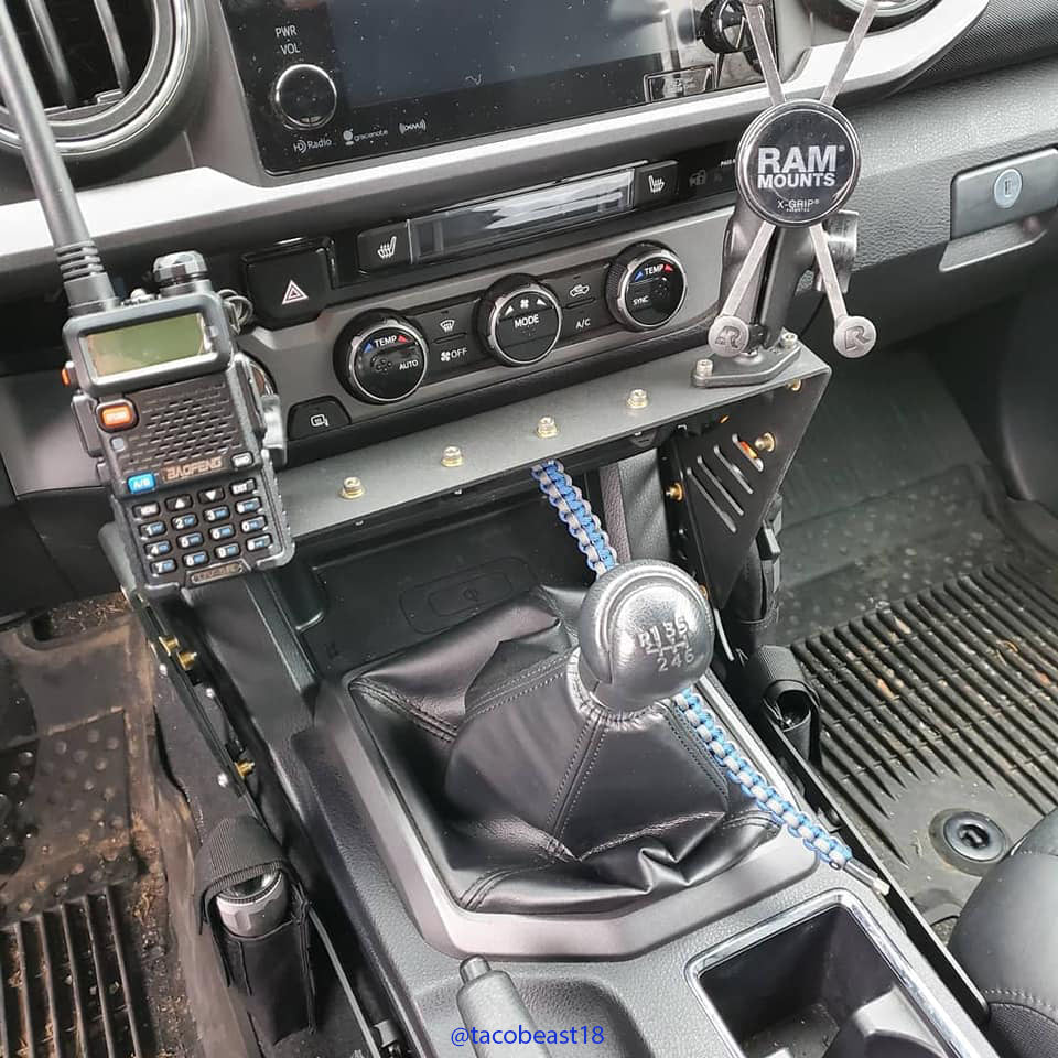 2016-2021 3rd Gen Toyota Tacoma Center Console Modular Storage Panel