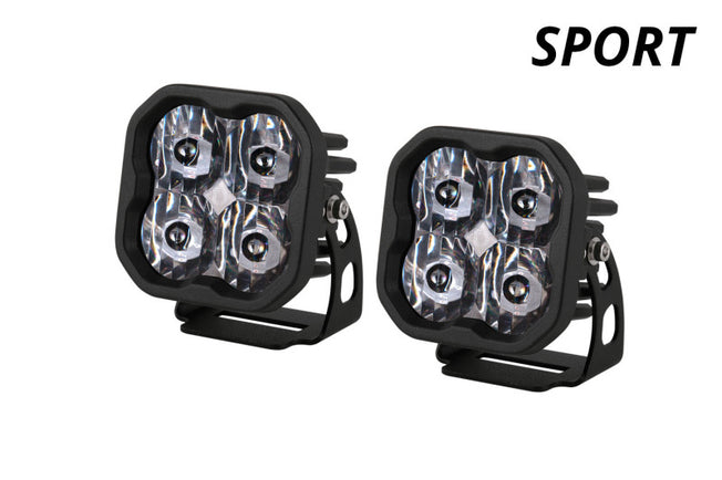 SS3 LED Pod Sport - White Flood Standard (Pair)