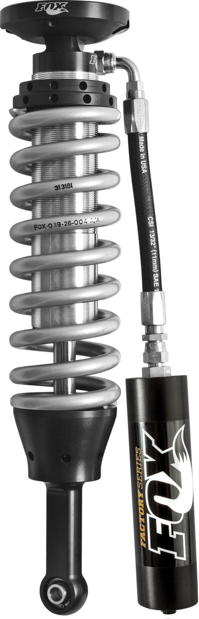 05+ Tacoma w/UCA 2.5 Factory Series 4.94in. Remote Res. Coilover Set / Mid-Travel - Black/Zinc