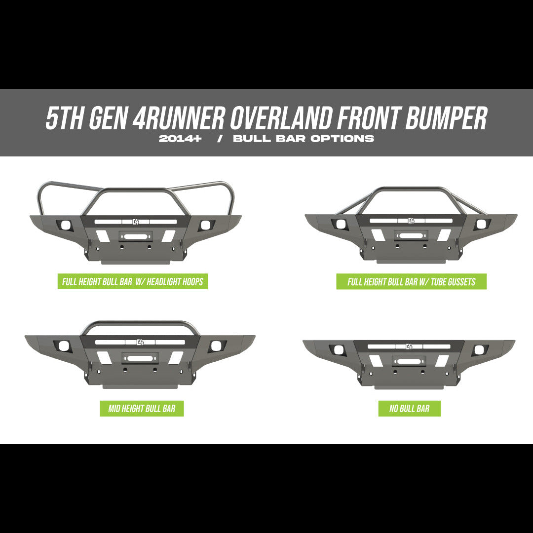 4runner front bumper 5th gen overland series / 2014+